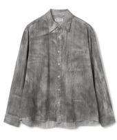 Milo Archive Over-Dyed Striped Shirt [Grunge Black] Grunge Blue/M
