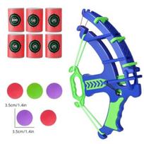 Safe Kids Archery Bow Toy Set with Dart Target Board Soft Arrows Foam Balls Educational Outdoor Party Game for Toddlers A1