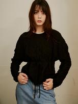 Sorry, Too Much Love Seine Pleats Drop Shoulder Top_Black Black/Free