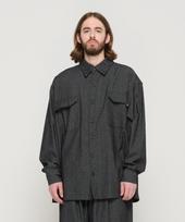 Cargo Bros Non-Faded Pocket Oversized Shirt (Black) Free