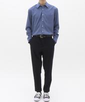 The Shirt Studio Blue Loose Fit Spandex Solid Shirt 95