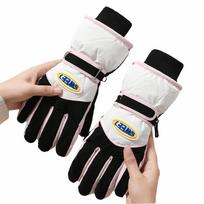 Windproof Snowboard Gloves Keep Warm Full Finger Mittens Fashion Skiing Gloves  Driving balta