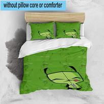 1PC Alien Invasion Pattern 3pcs Bedding,Including 1pc Duvet Cover And 2pcs Pillowcases Perfect for Christmas,Ideal for Bedroom, Dormitory 135cm*200cm