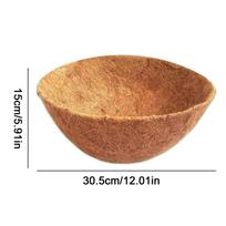 12/14  Round Hanging Basket Coconut Mat Coco Liner Coconut Fiber Replacement Flower Basket For Gardening Planting Home Balcony