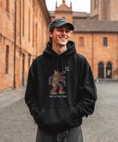 One Hundred Percent Ohp X Dk.Joon Keith Haring Dog Fleece Hoodie Beige/2Xl