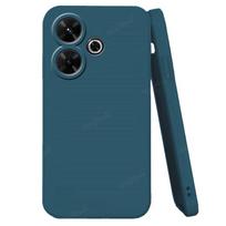 For Redmi 13 Case Cover Xiaomi Redmi 13 Redmi13 Capas Liquid Silicone Original Shockproof Phone Bumper TPU Soft Fundas Redmi 13 For Redmi 13(4G) mėlyna