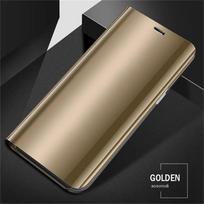 Veidrodinis atverčiamas telefono dėklas, skirtas POCO F6 M6 X6 F5 X5 X3 X4 Pro 5G X3 NFC X4 F4 GT Odinis dėklas, skirtas POCO M4 M3 Pro For POCO X3 (Pro) auksas