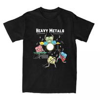 Sunkiųjų Metalo Uolienų Chemijos Marškinėliai Vyrams Moterims  Plius  Apvalia Kaklo Viršutiniai Drabužiai Streetwear Vintažiniai Harajuku Unisex Marškinėliai#Spalva S juoda