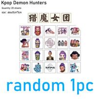 8/24Sheets Funny Kpop Demon Hunters Make A Face Puzzle Stickers Kids Make Your Own DIY Game Children Jigsaw Education Toy Gift