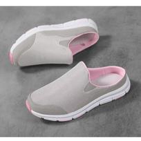 Women's Breathable Mesh Mule Sneakers Lightweight Slip-On Walking Shoes Comfortable Casual Footwear 35 pilka