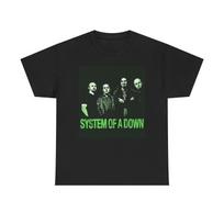 System Of A Down Graphic T Shirt Retro Rock Band Metal Unisex Heavy Cotton Tee M