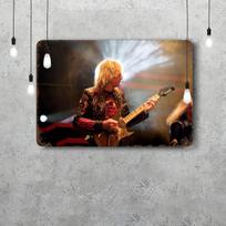 Judas priest Vintažiniai Metaliniai Skardos Ženklai Plakatai Dekoras Retro Metalinė Plokštelė Sienos Menas Dekoras Garažui Barui 20x30cm（7.8x11.8inch） black