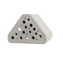 Honeycomb House Mason Bee Habitat Multiple Shapes Plastic Insect House Waterproof Garden Decor for Pollinators Organic Gardening Accessory Triangle white