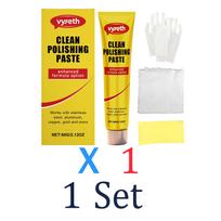 Professional Metal Polishing Cream Set Stainless Steel Restorer Copper Brass Polish Kitchen Cleaning Paste Pot and Pan Cleaner 1 Set