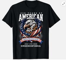 250 Years America Anniversary Independence Day 2026 Tshirt S 5xl S