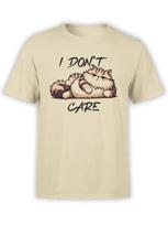 Cats Collection I Dont Care Tshirt 100 Cotton S