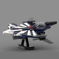 New 399Pcs Famous Star Battle Movie Moc Azure Angel 7 Model Diy Creative Ideas Child Toy Birthday Christmas Gifts Custom Puzzles