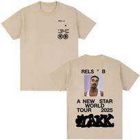 Rapper Rels B A New Star World Tour 2026 TShirt Unisex Unisex Clothing Hip Hop TShirts Cotton Harajuku Cozy Tees Streetwear 2XL