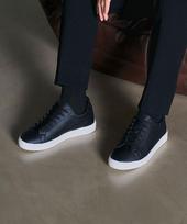 [OKEYPLACE] 5.5cm Hidden Heel Basic Sneakers Black OKPL-55SN102 230
