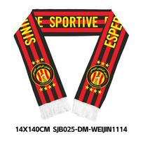 Football Fan Scarf - Knit Polyester Support Scarf for Soccer Fans, 14014cm, Team Accessory one size