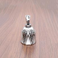 Motorcycle Bike Riding Guardian Luck Gremlin Riding Bell Keyring Motorcycle Bell Angel Wing 36*23 mm