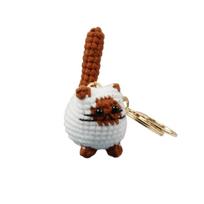 Hand Crocheted Toy for Play and - Interactive Toy for Cats One Size ruda