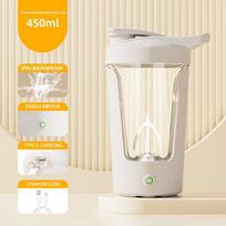 450ml Protein Shaker Bottle Portable Usb Charging Fitness Blender Cup Meal Replacement Mixer Bottle For Home Gym Rechargeable balta