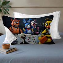F-FNAF Five-nights-At-Freddys Quick-Dry Polyester Pillow Towel Pillowcase Sweat-Absorbent & Breathable For Daily Use 50x80cm