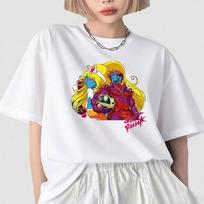 New Style Daft Punk Interstella 5555 Streetwear Graphic Tshirts Cheap Polyester Material Vintage Artwork Design Unisex Print Tee S