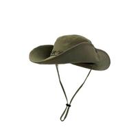 Fashion Breathable Western Cowboy Hat Adjustable Retro Wide Brim Sun Hat Solid Color Climbing Fisherman Sunshade Cap Summer žalia