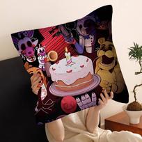 F-FNAF Five-nights-At-Freddys Pillow Covers Cartoon Sofa Decorative Home Double-sided Printing Short Plush Cute Cushion Cover 30x30cm