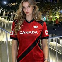 26 New Men's&Women's Canada Soccer Fans Jersey Gift for Lovers Tee Fan Gift Plus Size Fashion Street Top Soccer Family Kids Tees 7XL