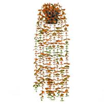 Rattan Material Fake Plant With Flower Pot Artificial Eucalyptus Plant Hanging Plant  Indoor Use geltona