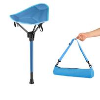 Aluminum Zinc Zinc Alloy Tripod Stool Folding Chair 3-Position Telescopic Adjustable Hiking Chair  Travel Black Style B