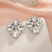 Water Drop Crystal Earrings For Women Luxury Fashion Dangle Jewelry Gift balta