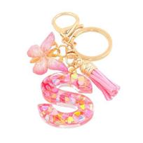 Heart Keyring Keychain Pendant Epoxy Resin Pink 10.7 cm/4.21 in 1 Pc Size#M