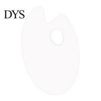 Sturdy Acrylic Art Tray Paint Palette, Clear Artist with Thumb Hole, Non-Stick Oil Portable Painting Color Palette Mixing for Acrylic, Oil, Watercolor Small Ellipse