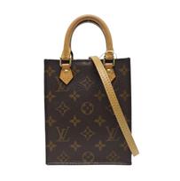[Pre-Owned] Petit Sac Plat Classic Monogram Music Score Bag Coated Canvas Leather Shoulder Crossbody Tote Mini - Very Good #4VTCFV ONE SIZE