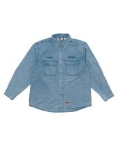 Ben Davis White Label Bleach Twill Shirt Socks Blue Sax Blue/M
