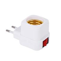 110V-250V Lamp Socket With Power Outlet Plug In Light Bulb Socket With Switch For US EU Plug Home Lighting Accessories