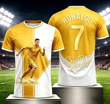 2026 Summer Ronaldo #7 Fan Football T Shirt Unisex Adults & Kids Soccer Jersey Breathable Quick Dry Training Tee Fan Sport Top S