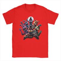 Five Nights At Freddys Animatronics Ready To Scare Cotton Tshirt Unisexs Summer Streetwear T Shirts O Neck Tees Oversized Clothes S