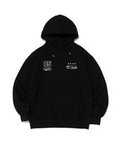 Cargo Bros Star Circle Logo Oversized Hoodie (Black) L (Fleece)