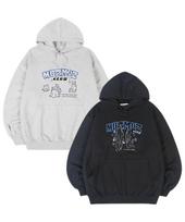Moz Moz [Set] Ghost Oversized Hoodie Series 01. (Hoodie) Small Friends_White Melange / 1 (M-L)