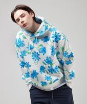 Ssql Unisex Printed Neoprene Hooded Sweatshirt Dahd_Flower