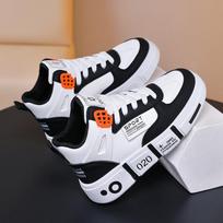 2024 Kids All-match Sports Shoes Anime Naruto Graffiti Skateboard Shoes Casual Shoes Parent Child shoes 32 juoda