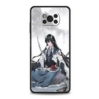 Honkai Star Rail Genshin Impact telefono dėklas, skirtas Xiaomi Poco X5 Pro X4 X3 NFC F5 Pro F4 F3 GT M5 M4 Pro 5G M3 C51 C50 dangtelis Poco F4 GT white