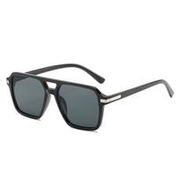 Vintage Double Bridges Square Sunglasses Men Gradient Lens Eyewear Shades Women Trending Sun Glasses UV400