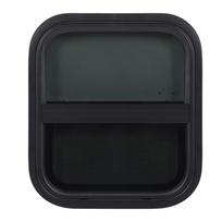 Kemperio langas 406x356mm   15.98x14 colių Vandeniui atsparus UV spinduliams atsparus tonuotas stumdomas langas su tinkleliu kemperiui