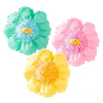 3pcs Tissue Wrinkles Crepe Paper Flowers Pom Poms Wedding Baby Bridal Shower Carnival Party Birthday Nursery Wall Backdrop Decor 30 cm 11.8 inch